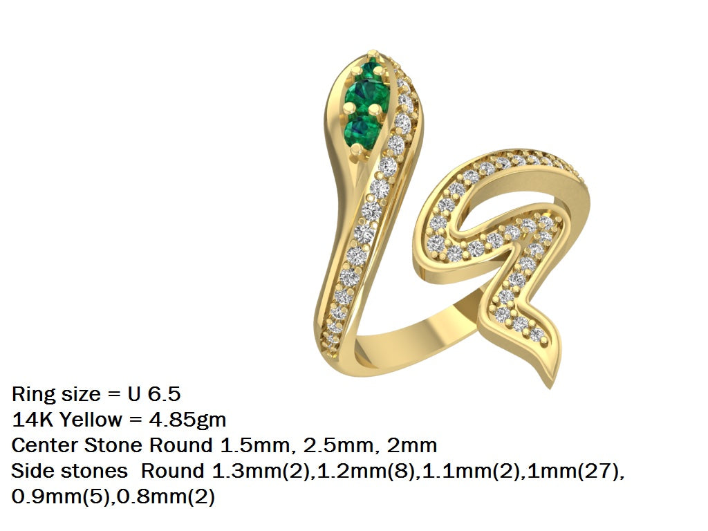 14kt Serpent Incantations Ring // For Frances