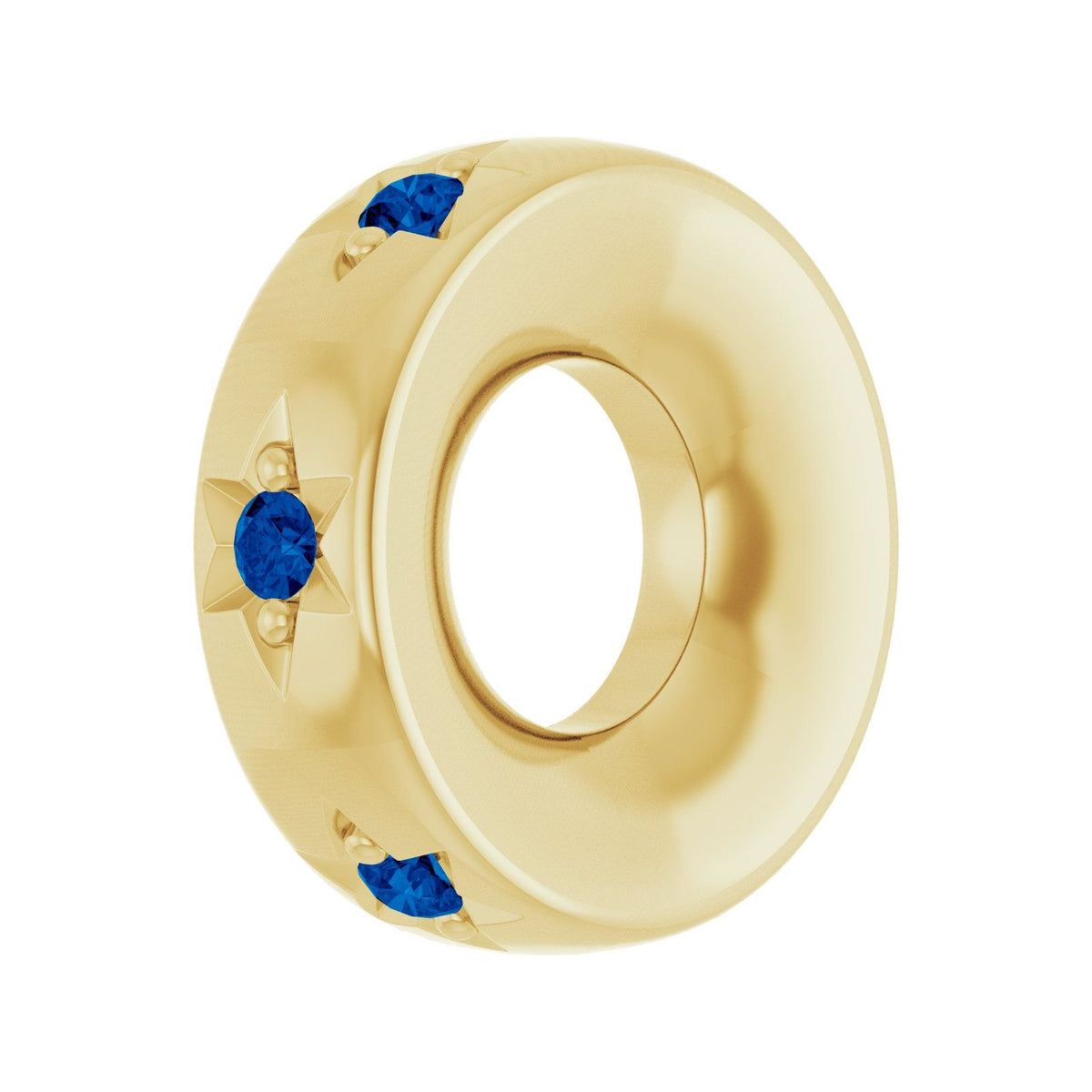Sapphire Spacer Charm perspective view