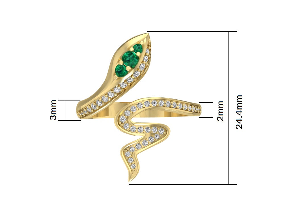 14kt Serpent Incantations Ring // For Frances