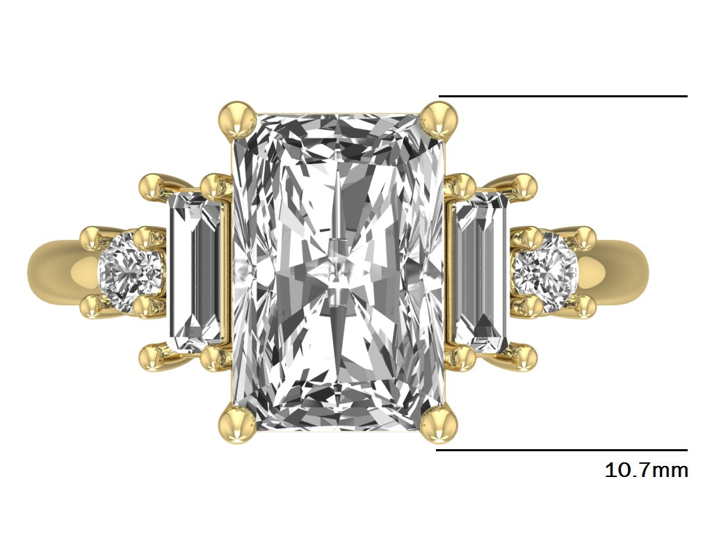 14kt Radiant Elegance Engagement Ring