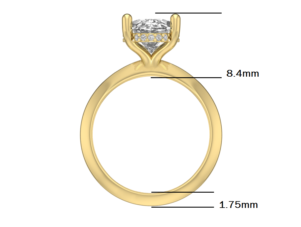 14kt Oval Devotion Engagement Set