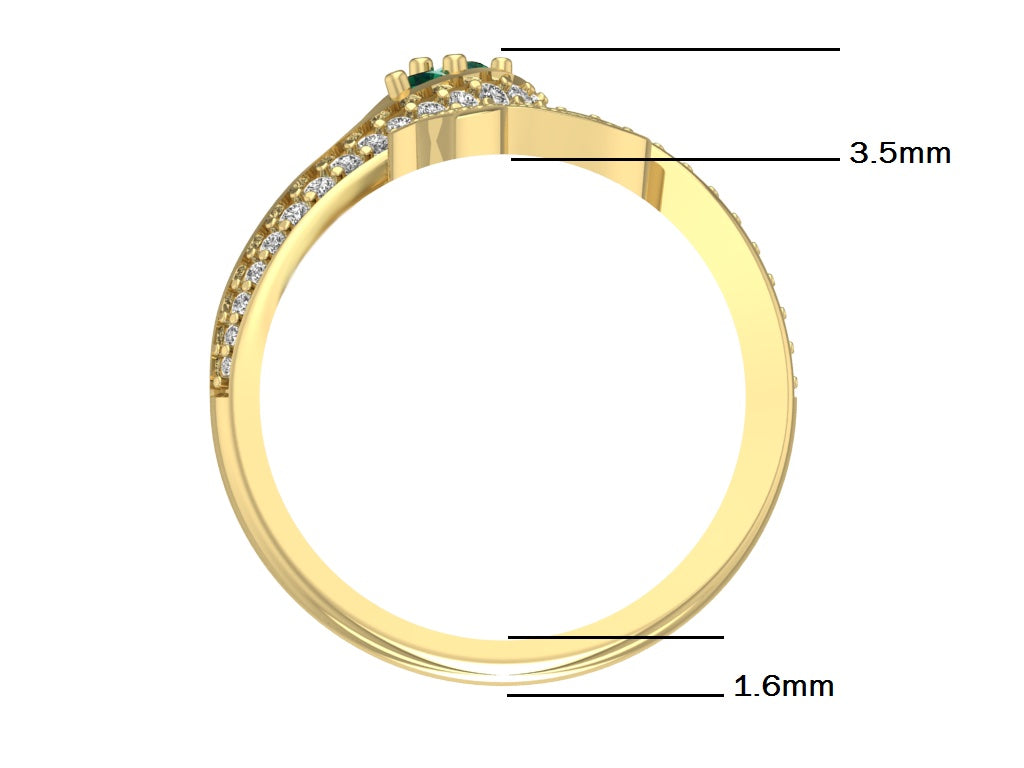 14kt Serpent Incantations Ring // For Frances