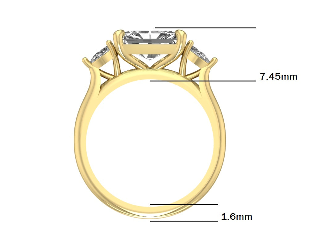 14kt East West Diamond Views Engagement Ring // For Jay