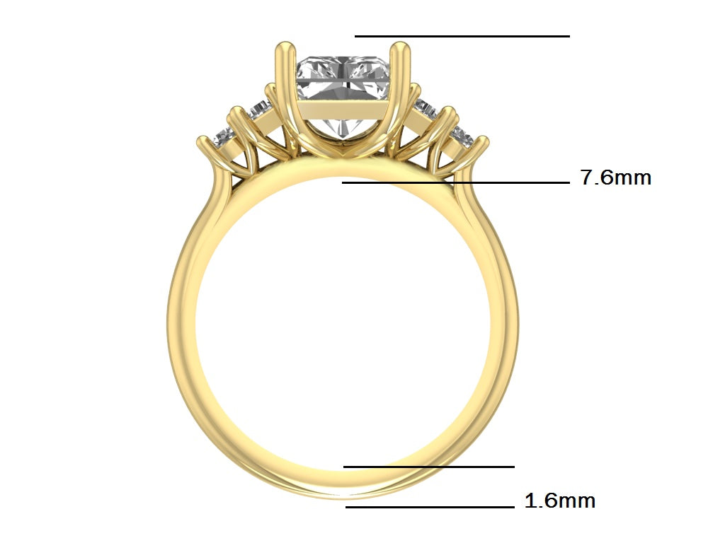 14kt Radiant Elegance Engagement Ring