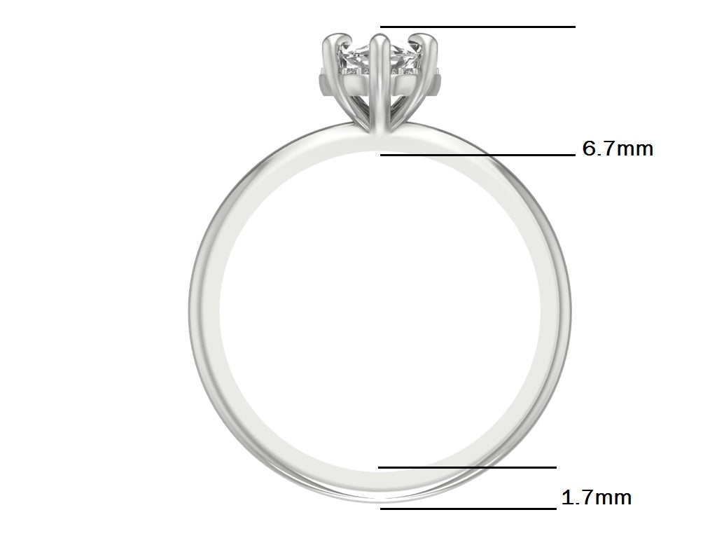 14kt Marquise Halo Frond Engagement Ring
