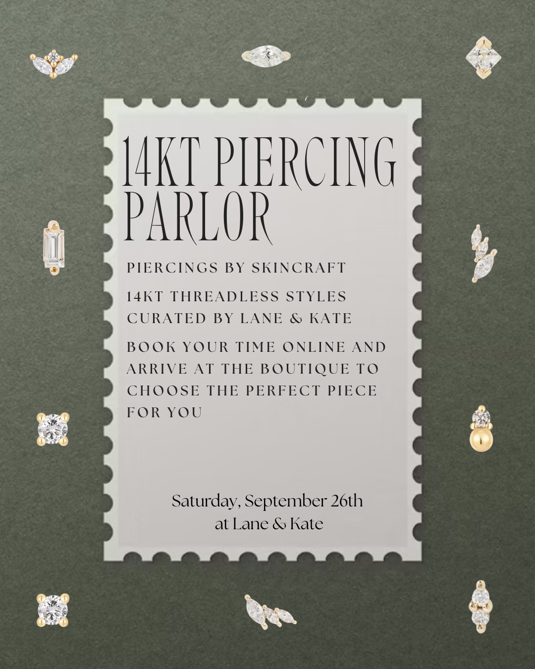 14KT PIERCING PARLOR