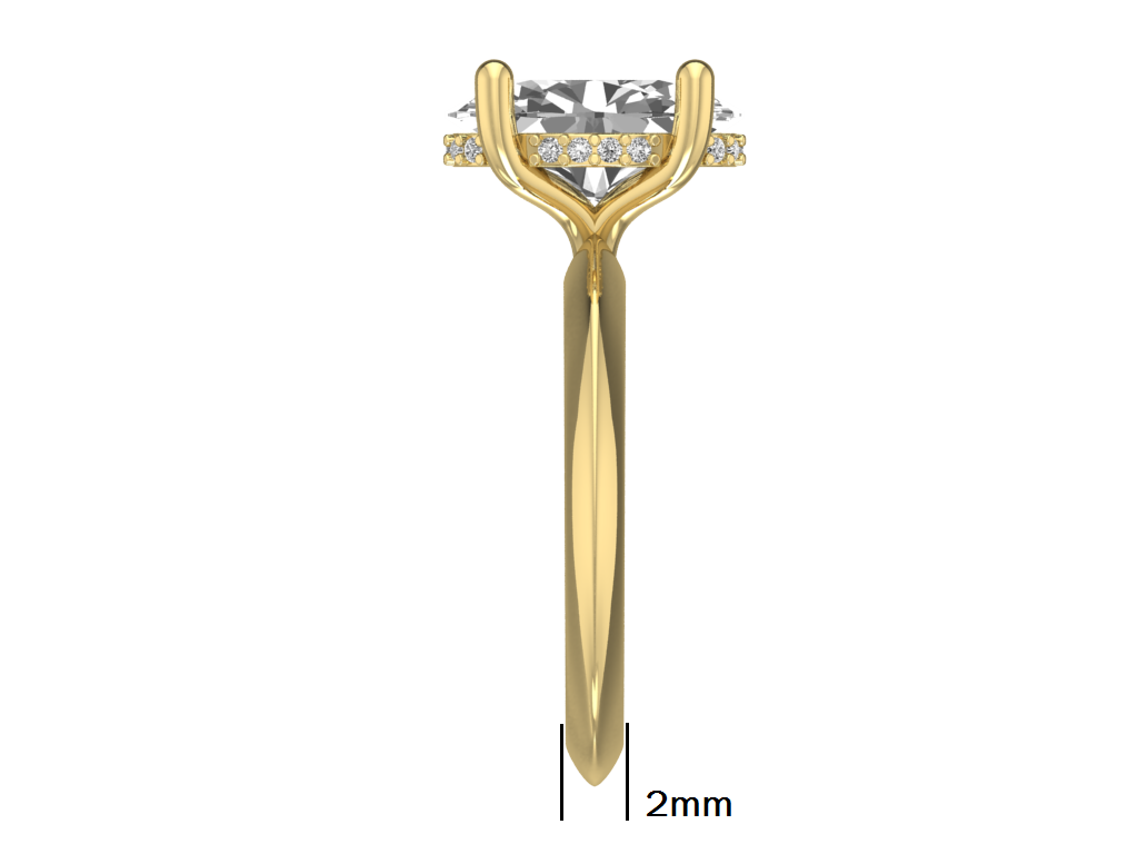 14kt Oval Devotion Engagement Set