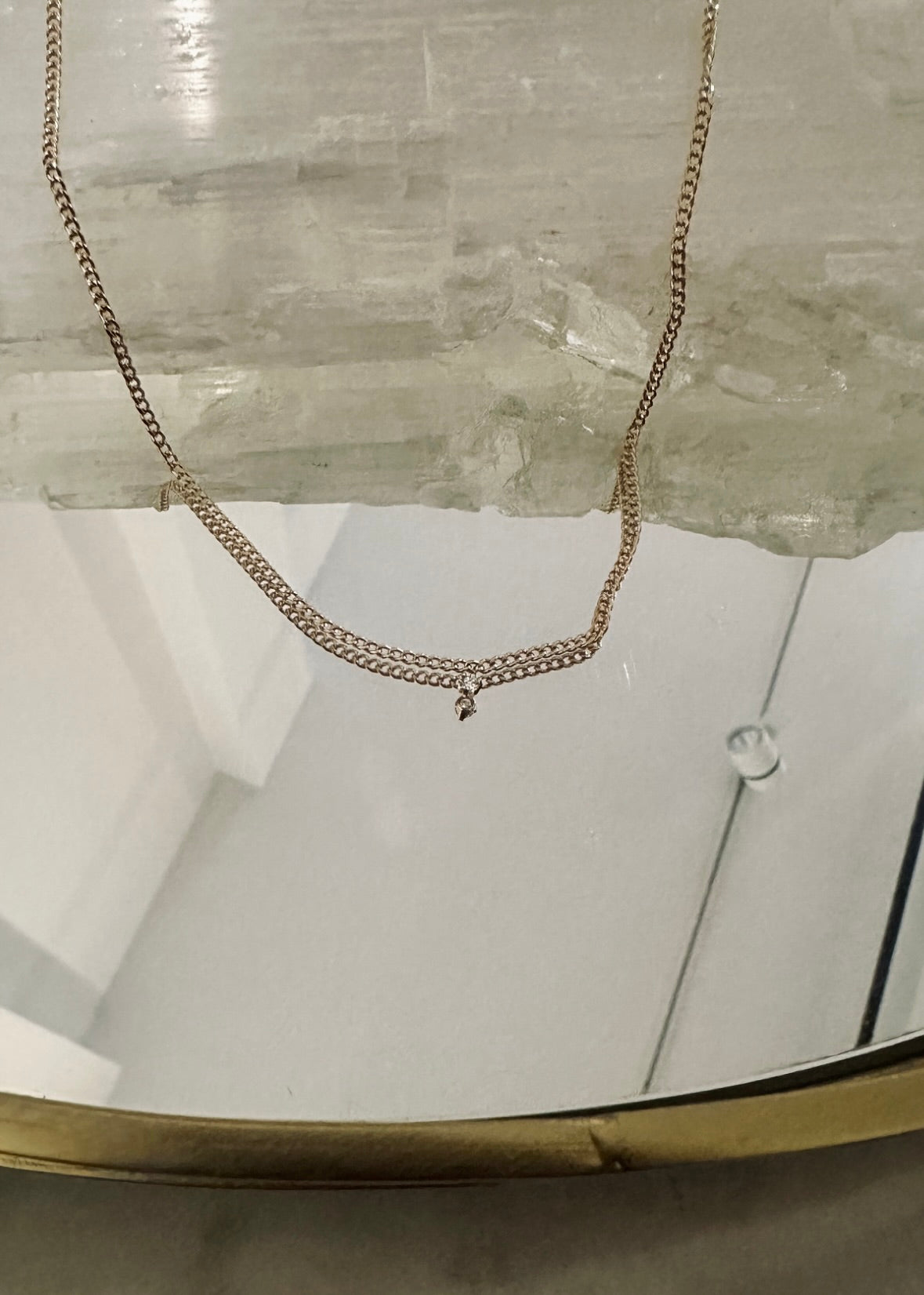 FLOATING DIAMOND CURB CHAIN