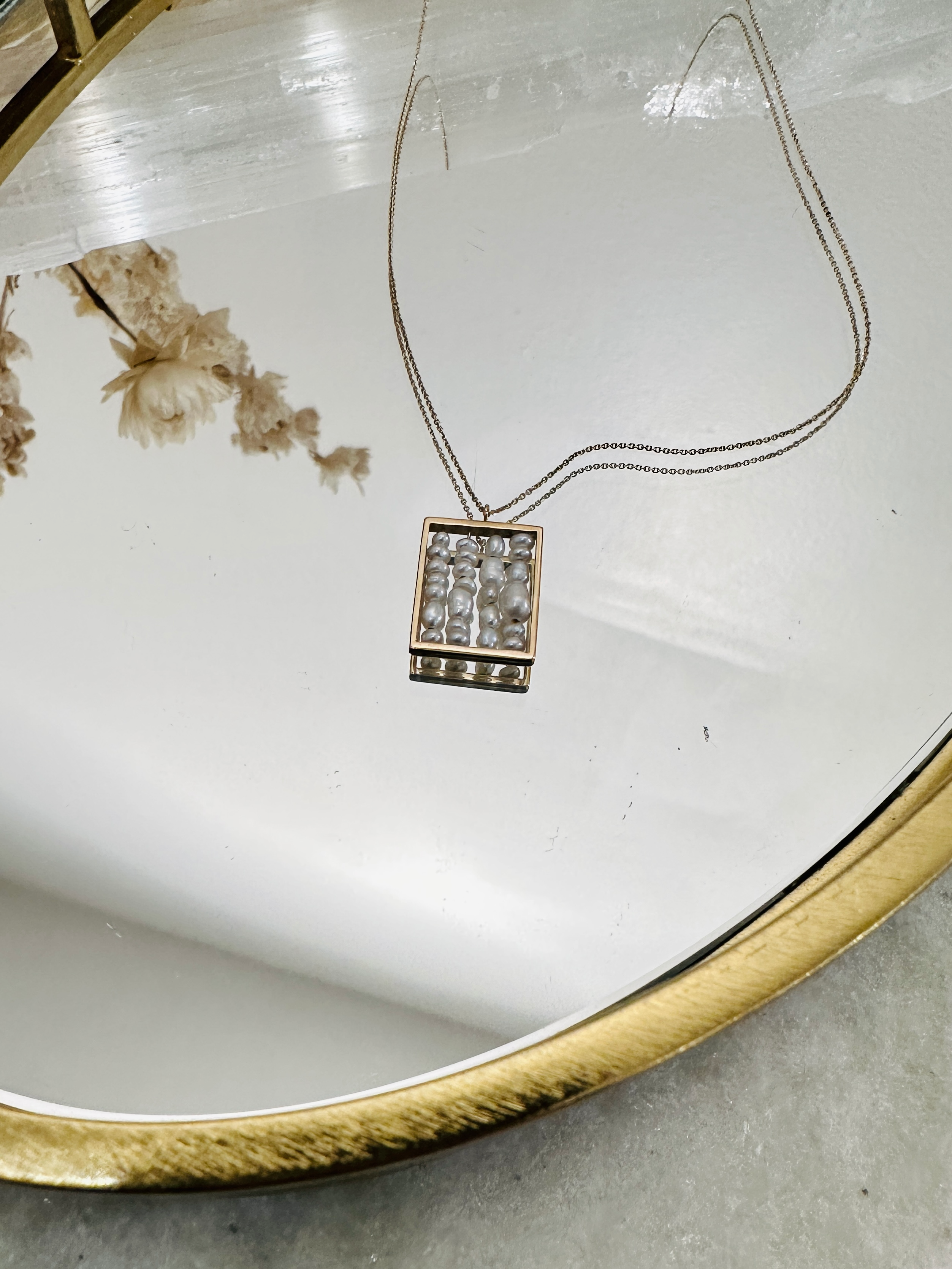 PEARL SMALL WEAVING NECKLACE