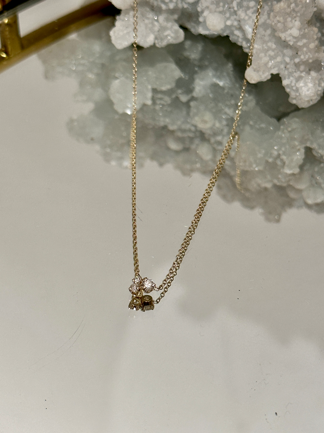3 MIXED DIAMOND NECKLACE