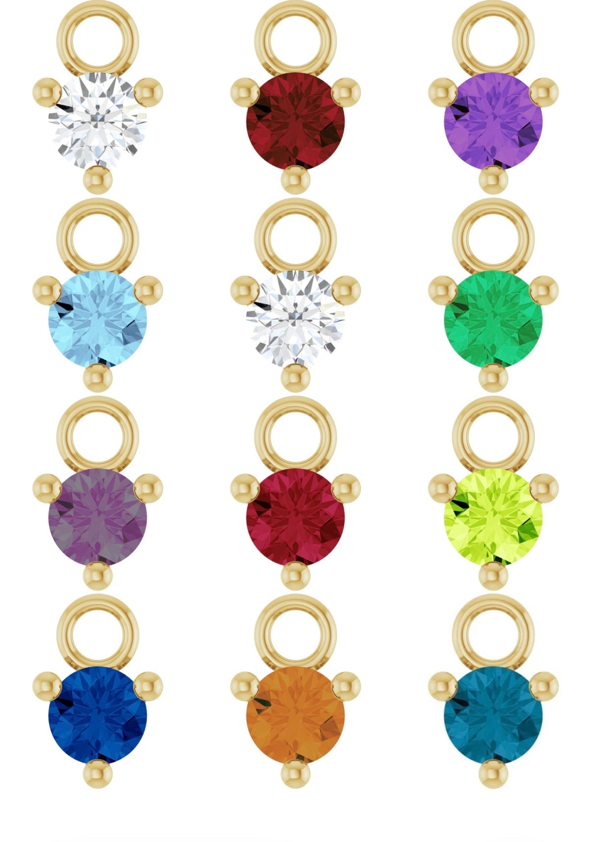 Birthstone Petite Charm by Lane & Kate, another view