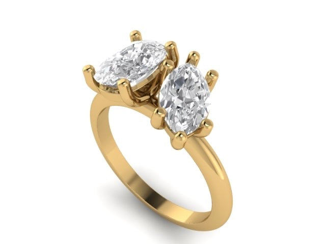 14kt Cushion Kindly Ones Engagement Ring