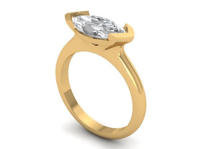 14kt Marquise Visions Engagement Ring