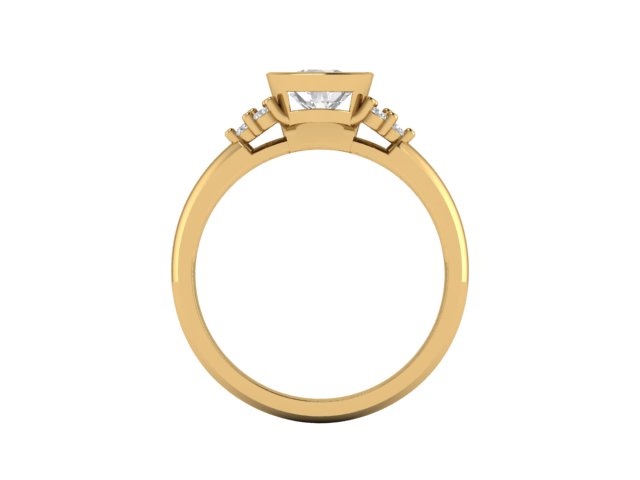 14kt Bezel Diamond Balance Set