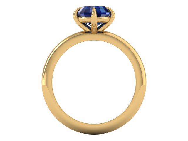 14kt Compass Sapphire Views Engagement Ring