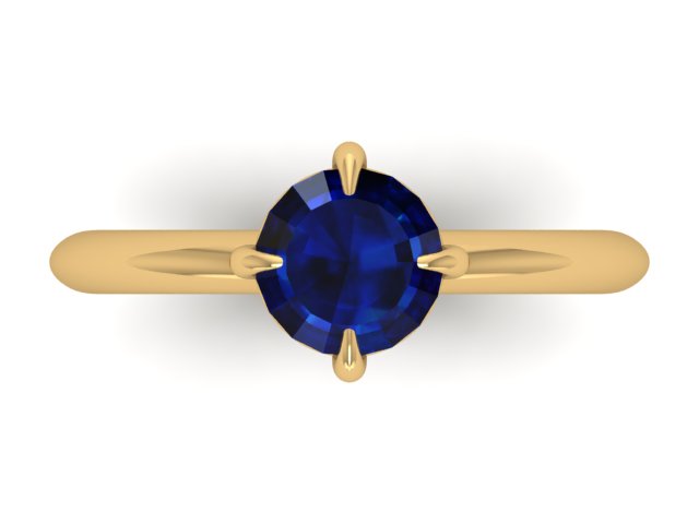 14kt Compass Sapphire Views Engagement Ring