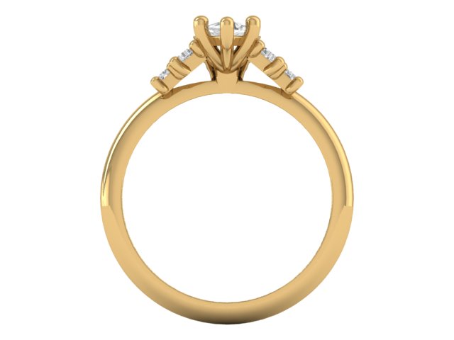 14kt Baguette Thea Engagement Ring