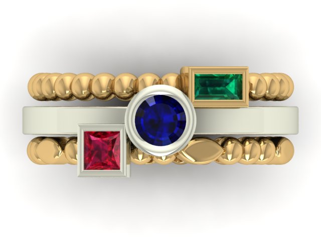 14kt Birthstone Adoration Set // For Lori