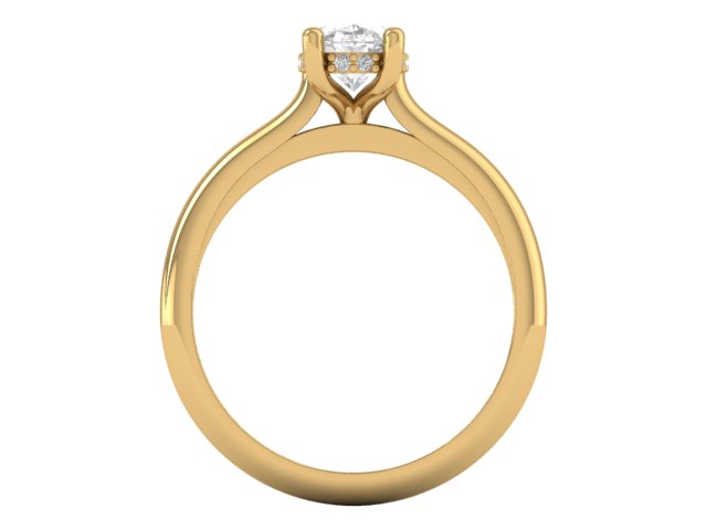 14kt Hidden Diamond Frescoes Engagement Ring