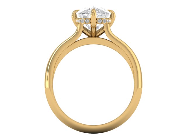 14kt Antique Diamond Frescoes Engagement Ring