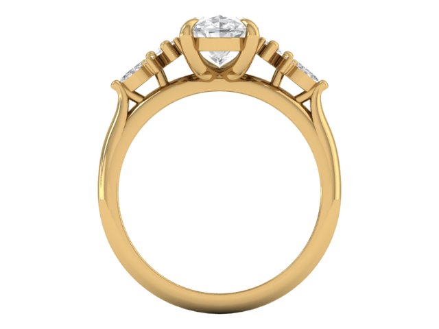 14kt Diamond Incantations Engagement Ring