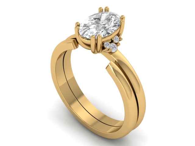 14kt Diamonds Held Cuff