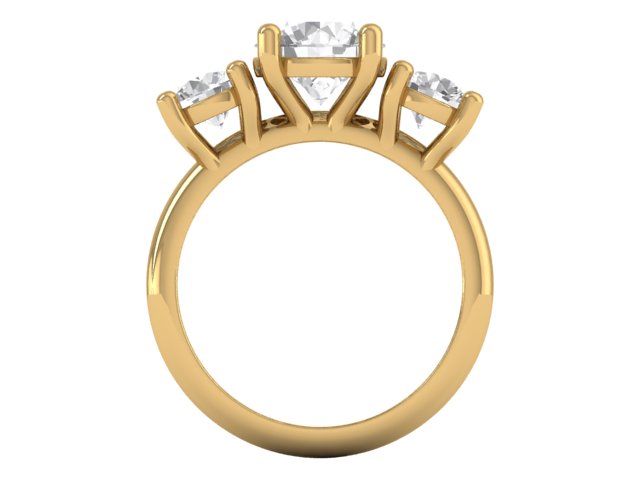 14kt Heirloom Diamond Balance Engagement Ring