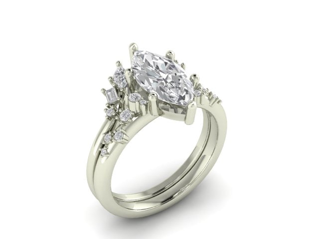 14kt Diamonds Held Anniversary Band