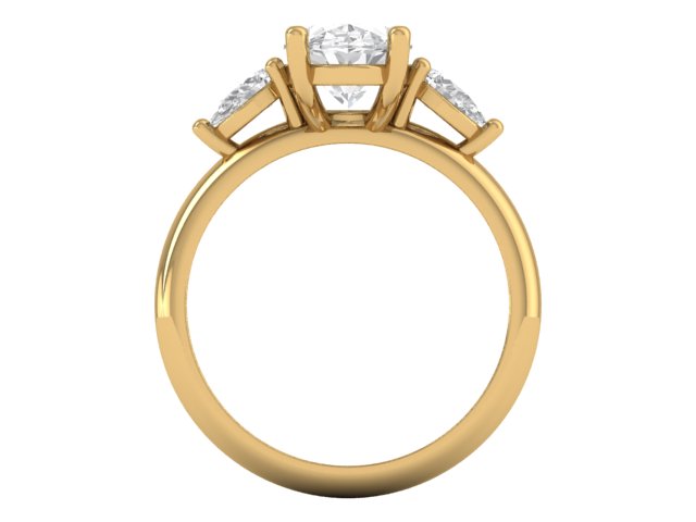 14kt Efflorescent Diamonds Engagement Ring