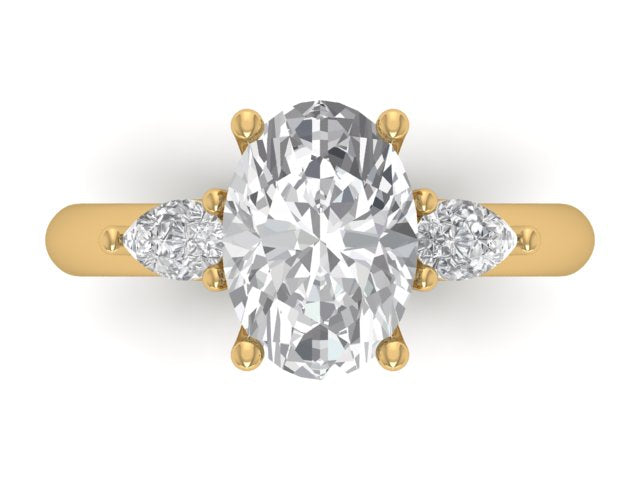 14kt Efflorescent Diamonds Engagement Ring