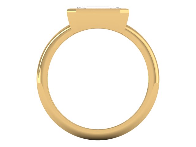 14kt Golden Hue Diamond Views Engagement Ring