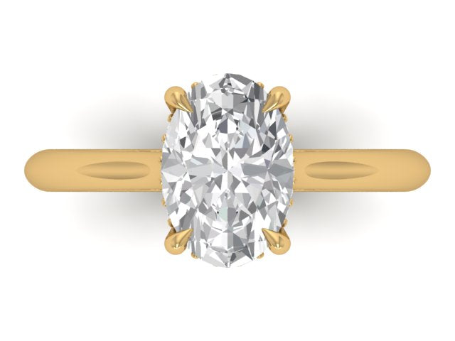 14kt Hidden Diamond Frescoes Engagement Ring