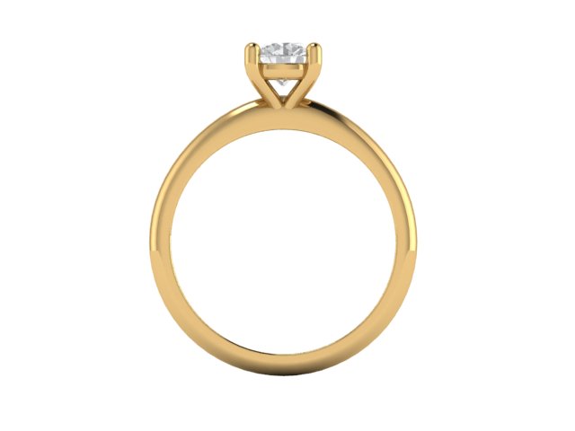 14kt Round Diamond Views Heirloom Setting // For Christina
