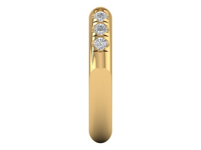 14kt Chubby Diamond Equilibrium Cuff // For Amy