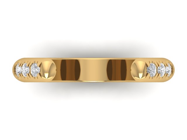14kt Chubby Diamond Equilibrium Cuff // For Amy