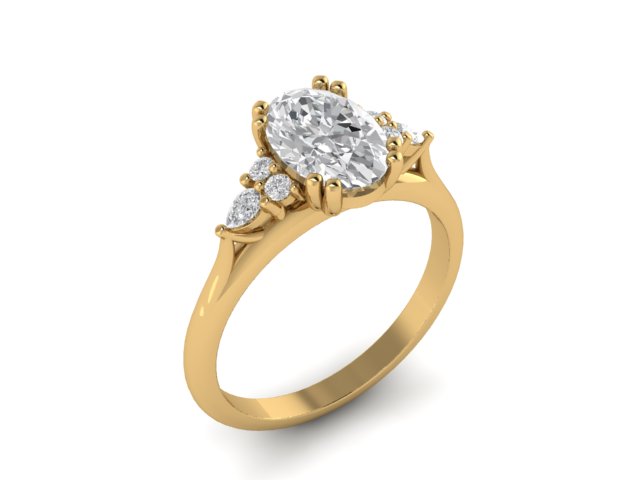 14kt Diamond Trails Ambitions Engagement Ring