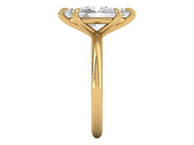 14kt Marquise Diamond Views Engagement Ring // For Victoria