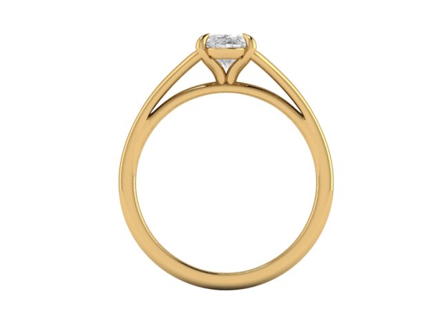 14kt Oval Diamond Frescoes Engagement Ring // For Hannah