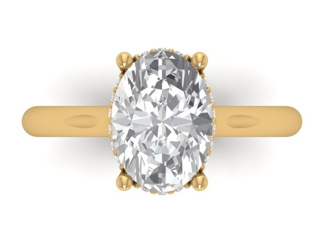 14kt Golden Sequence Engagement Ring