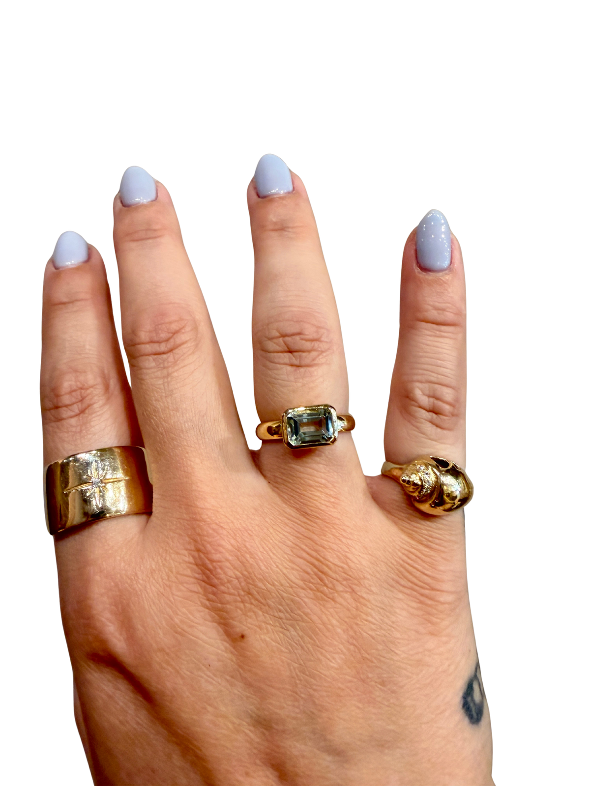Sea Green Gallant Ring by Stone & Strand, another view
