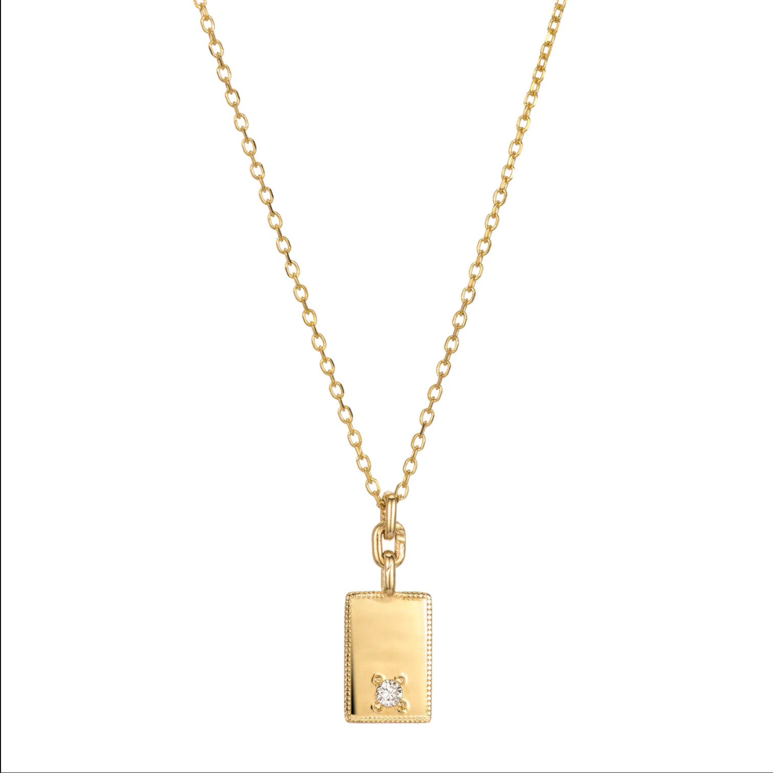 DIAMOND MIRROR PENDANT