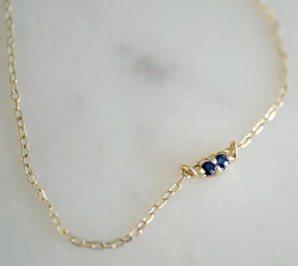 SAPPHIRE TWIN NECKLACE
