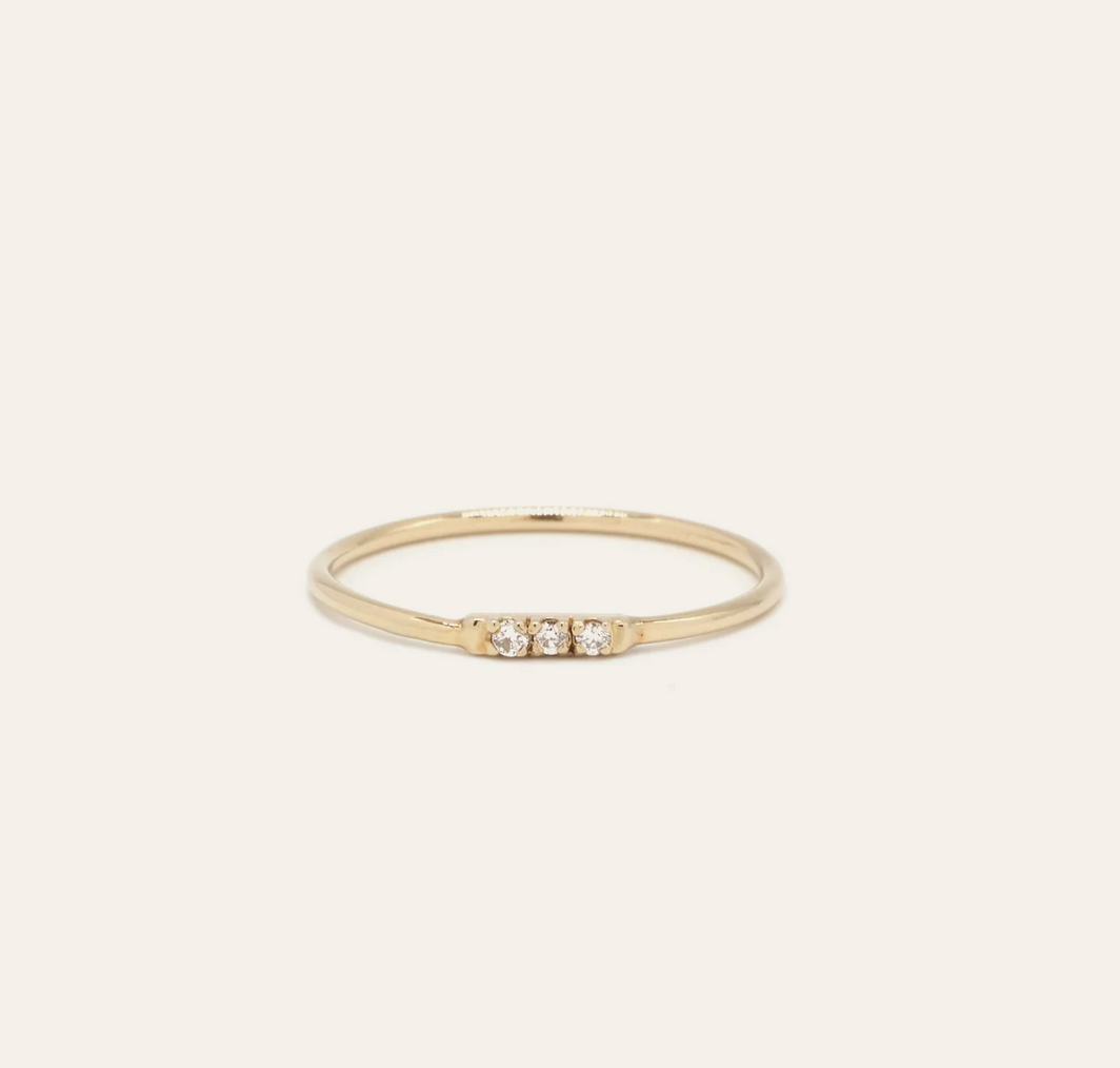 TIC TAC EMERALD RING