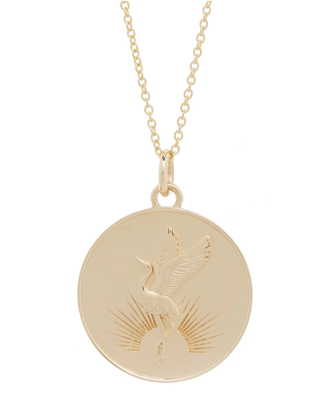 SUNRISE CRANE MEDALLION