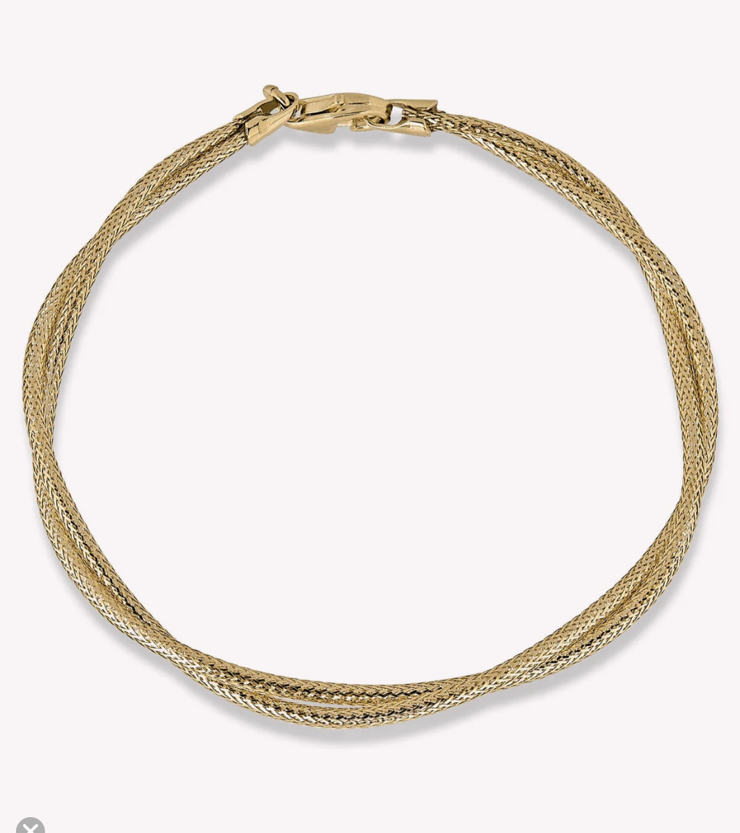 INTERWOVEN GOLD BRACELET