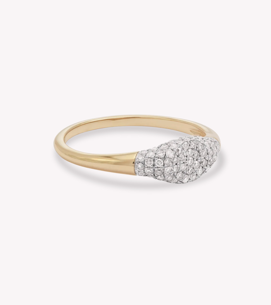 FINE SPARKLE MINI SIGNET RING