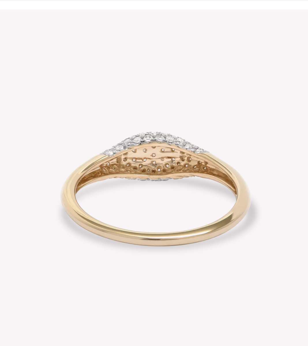 FINE SPARKLE MINI SIGNET RING