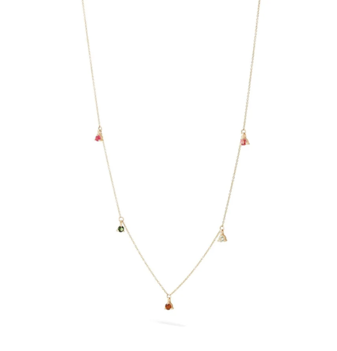 WILDFLOWER TOURMALINE PETALS NECKLACE