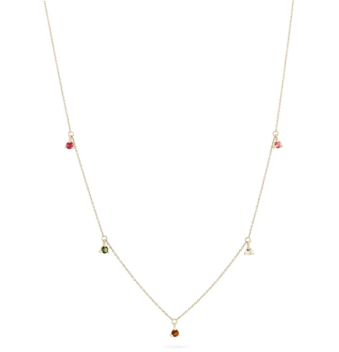 WILDFLOWER TOURLAMINE PETALS NECKALCE