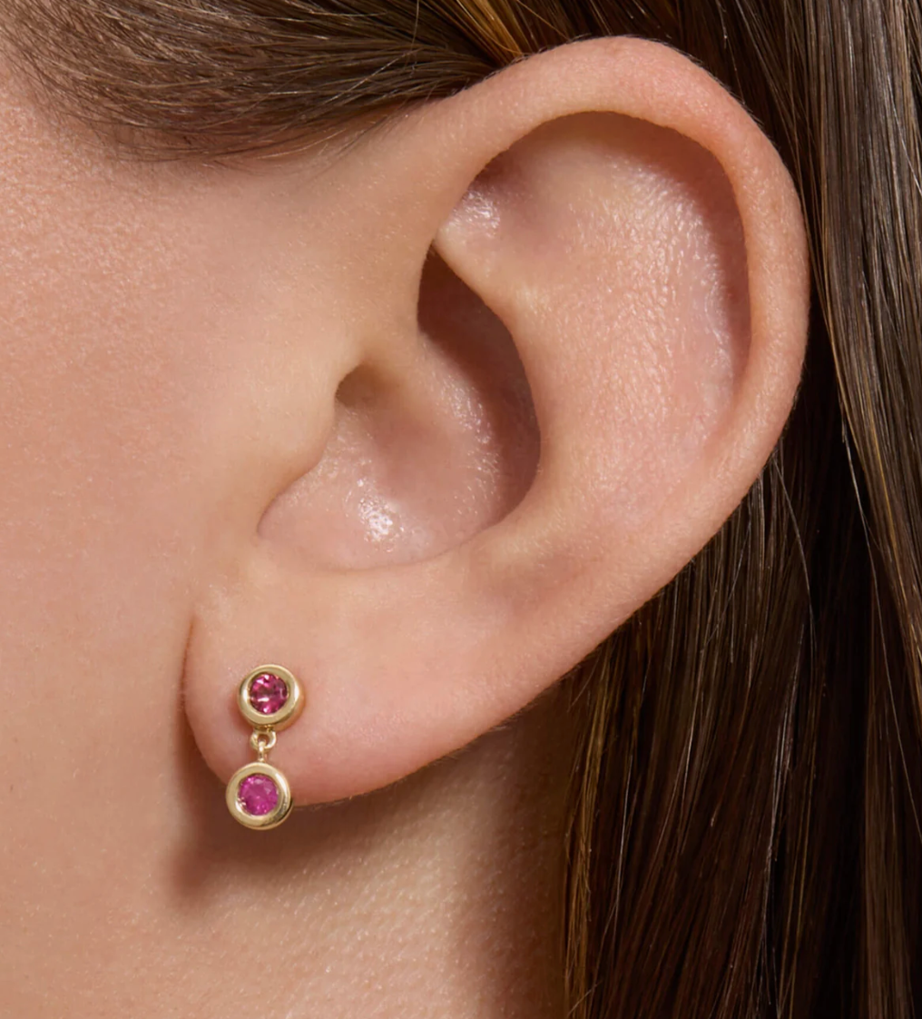 PINK POWER DROP EARRINGS